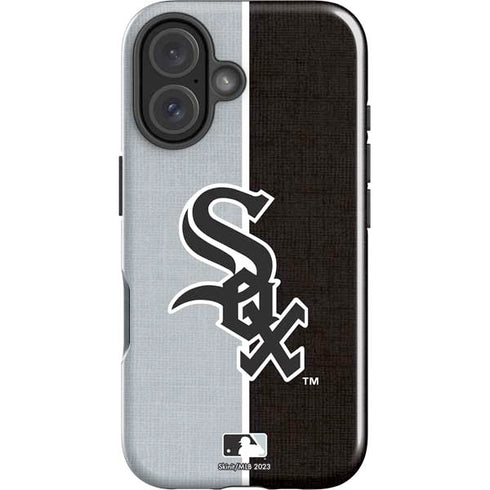 MLB Chicago White Sox Split iPhone 16 Plus Impact Case